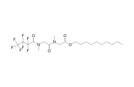 Sarcosylsarcosine, N-heptafluorobutyryl-, decyl ester