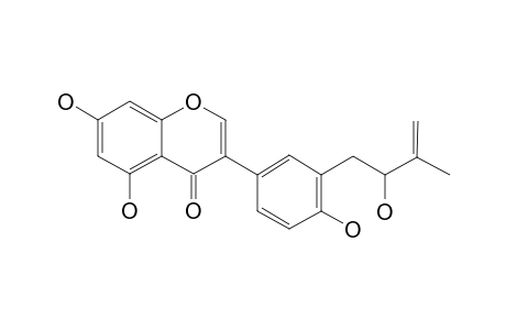 5,7,4'-TRIHYDROXY-3'-(2-HYDROXY-3-METHYL-3-BUTENYL)-ISOFLAVONE