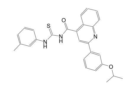 N-{[2-(3-isopropoxyphenyl)-4-quinolinyl]carbonyl}-N'-(3-methylphenyl)thiourea