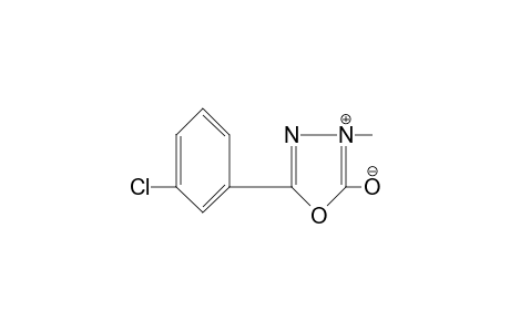 5-(m-CHLOROPHENYL)-2-HYDROXY-3-METHYL-1,3,4-OXADIAZOLIUM HYDROXIDE,INNER SALT