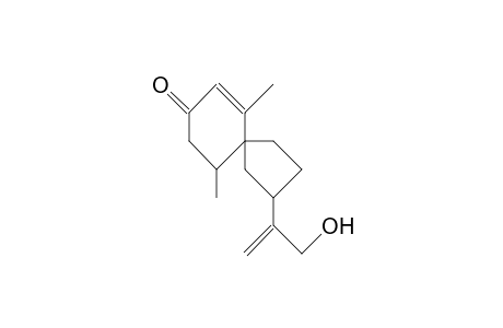 6,10-Dimethyl-2-(1-hydroxymethyl-vinyl)-[2R,5S,10R]-spiro[4.5]dec-6-en-8-one