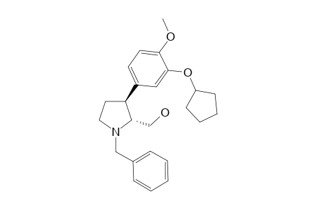 (2R,3S)-1-Benzyl-3-(3-cyclopentyloxy-4-methoxyphenyl)prolinol