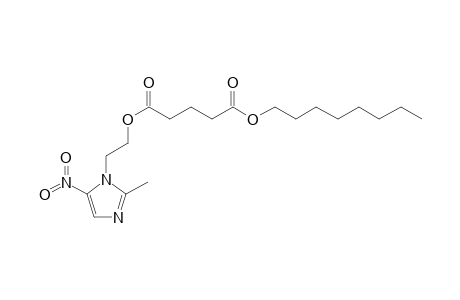 Glutaric acid, 2-(2-methyl-5-nitroimidazol-1-yl)ethyl octyl ester