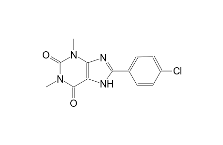 8-(4-chlorophenyl)-1,3-dimethyl-3,7-dihydro-1H-purine-2,6-dione