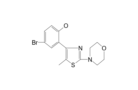 4-bromo-2-(5-methyl-2-morpholino-4-thiazolyl)phenol