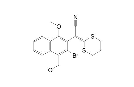 3-Bromo-1,4-dimethoxy.alpha.-1,3-dithian-2-ylidene-2-naphthalene-acetonitrile