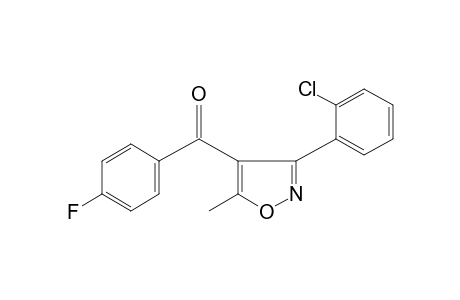 3-(o-chlorophenyl)-5-methyl-4-isoxazolyl p-fluorophenyl ketone