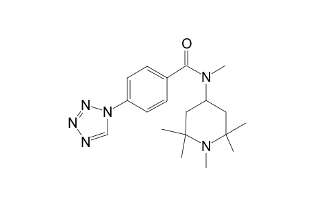 N-Methyl-N-(1,2,2,6,6-pentamethyl-piperidin-4-yl)-4-tetrazol-1-yl-benzamide