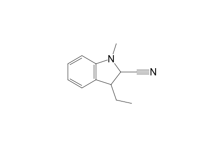 3-Ethyl-1-methyl-2,3-dihydroindole-2-carbonitrile