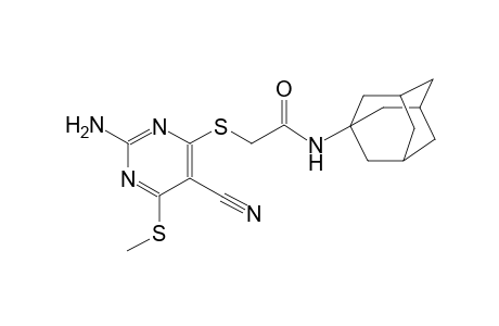 acetamide, 2-[[2-amino-5-cyano-6-(methylthio)-4-pyrimidinyl]thio]-N-tricyclo[3.3.1.1~3,7~]dec-1-yl-
