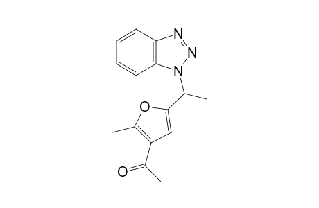 1-[5-[1-(benzotriazol-1-yl)ethyl]-2-methyl-3-furyl]ethanone