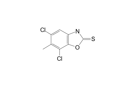 5,7-Dichloro-6-methyl-2(3H)-benzoxazolethione