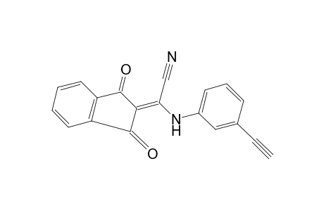 1,3-dioxo-alpha-(m-ethylanilino)-delta square, alpha-indanacetonitrile