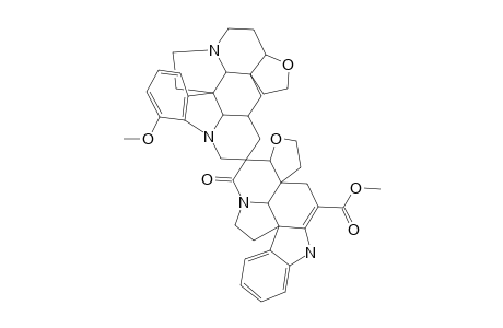 Spiro[1H,15aH-furo[2',3':7,8]indolizino[8,1-cd]carbazole-2(2aH),6'(7'H)-[4H,5H,15aH,16H]furo[2',3':7,8]indolizino[8,1-cd]pyrido[1,2,3-lm]carbazole], 2'-deoxy-vobtusine lactam