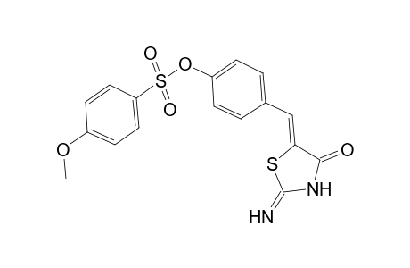 4-[(Z)-(2-imino-4-oxo-1,3-thiazolidin-5-ylidene)methyl]phenyl 4-methoxybenzenesulfonate