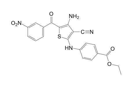 p-{[4-amino-3-cyano-5-(m-nitrobenzoyl)-2-thienyl]amino}benzoic acid, ethyl ester