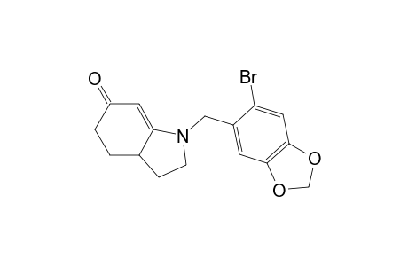 1-(6-bromopiperonyl)-4,5-dihydro-6(3aH)-indolinone