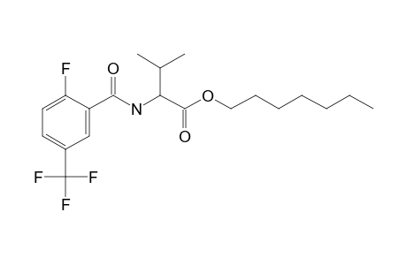 L-Valine, N-(2-fluoro-5-trifluoromethylbenzoyl)-, heptyl ester