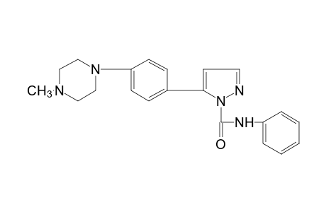 5-[p-(4-METHYL-1-PIPERAZINYL)PHENYL]PYRAZOLE-1-CARBOXANILIDE