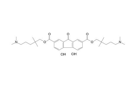 9-oxofluorene-2,7-dicarboxylic acid, bis[2,2-dimethyl-5-(dimethylamino)pentyl]ester, dihydrochloride
