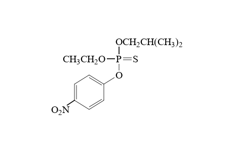 phosphorothioic acid, O-ethyl O-isobutyl O-p-nitrophenyl ester