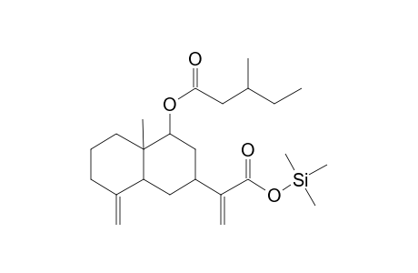 2-[4A-Methyl-8-methylidene-4-(3-methylpentanoyloxy)-1,2,3,4,5,6,7,8A-octahydronaphthalen-2-yl]prop-2-enoic acid, tms ester