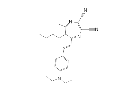 6-butyl-5-[(E)-2-[4-(diethylamino)phenyl]vinyl]-7-methyl-6H-1,4-diazepine-2,3-dicarbonitrile