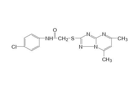 4'-chloro-2-[(5,7-dimethyl-s-triazole[1,5-a]pyrimidin-2-yl)thio]acetanilide