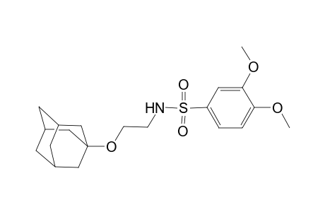 N-[2-(1-adamantyloxy)ethyl]-3,4-dimethoxybenzenesulfonamide