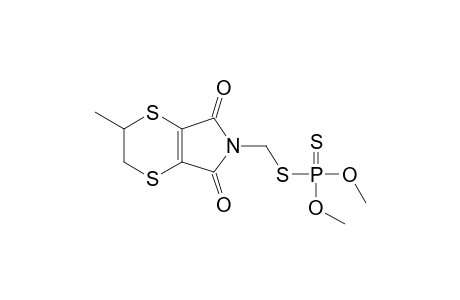 5,6-dihydro-N-(mercaptomethyl)-5-methyl-p-dithiin-2,3-dicarboximide, S-ester with O,O-dimethyl phosphorodithioate