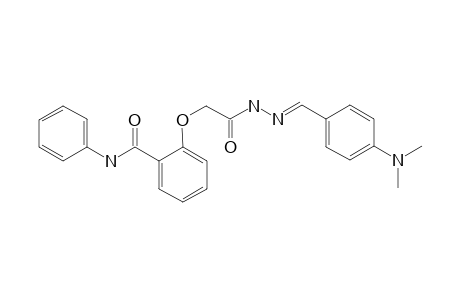 2-{[(4'-(dimethylaminobenzylidene)-hydrazinocarbonyl]methoxy}-N-phenylbenzamide