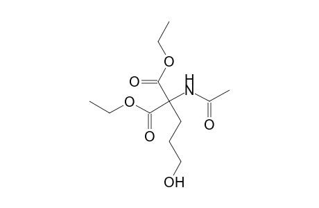 Diethyl 2-(acetylamino)-2-(3-hydroxypropyl)malonate