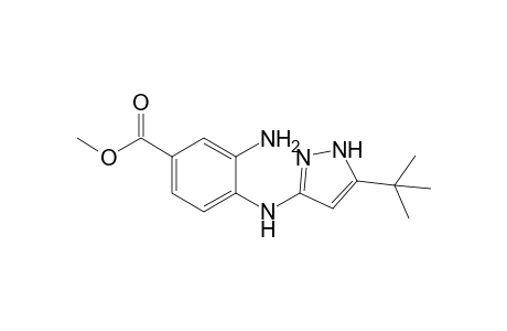 Methyl 3-amino-4-[(5-t-butyl-1H-pyrazol-3-yl)amino]benzoate