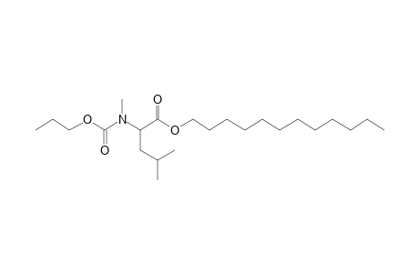 L-Leucine, N-methyl-N-propoxycarbonyl-, dodecyl ester