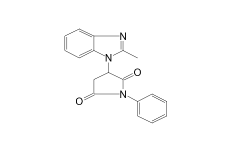 2-(2-methyl-1-benzimidazolyl)-N-phenylsuccinimide