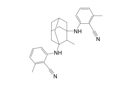 2-[[3-(2-cyano-3-methyl-anilino)-2-methyl-1-adamantyl]amino]-6-methyl-benzonitrile