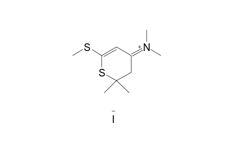 [2,3-dihydro-2,2-dimethyl-6-(methylthio)-4H-thiopyran-4-ylidene]dimethylammonium iodide