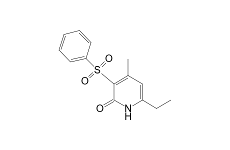 6-ETHYL-4-METHYL-3-PHENYLSULFONYL-2(1H)-PYRIDONE