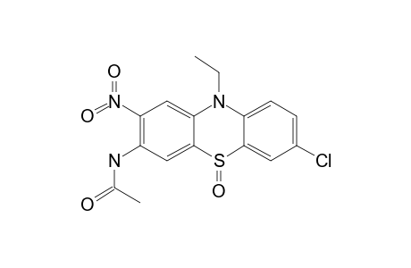 10-Ethyl-3-chloro-7-acetylamino-8-nitro-phenothiazine-5-oxide