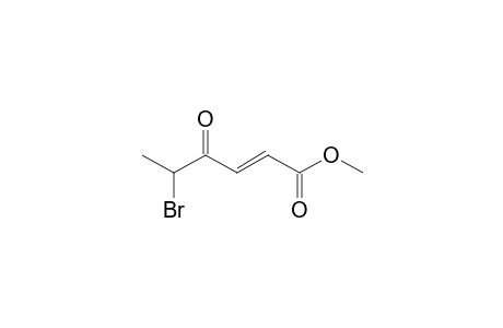 5-Bromo-4-oxohex-2-enoic acid, methyl ester