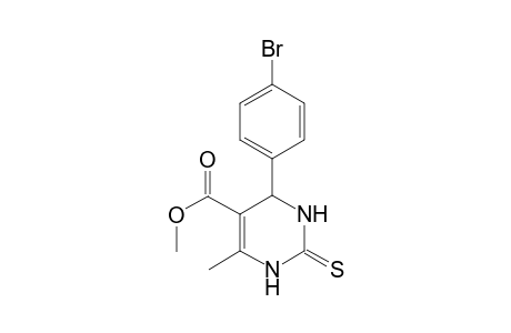 4-(4-bromophenyl)-6-methyl-2-sulfanylidene-3,4-dihydro-1H-pyrimidine-5-carboxylic acid methyl ester