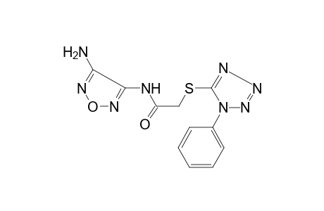 N-(4-Amino-1,2,5-oxadiazol-3-yl)-2-[(1-phenyl-1H-tetraazol-5-yl)sulfanyl]acetamide