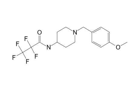 1-(4-Methoxybenzyl)-4-piperidinamine, N-pentafluoropropionyl-