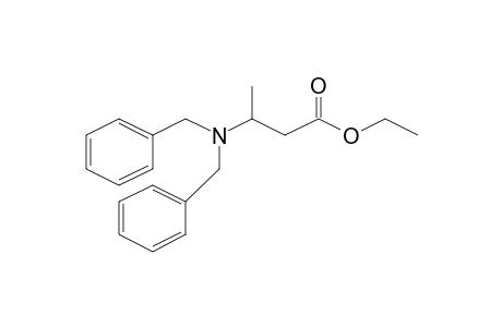 Butanoic acid, 3-(dibenzylamino)-, ethyl ester