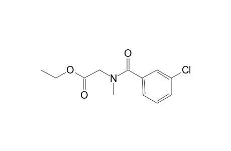 Glycine, N-(3-chlorobenzoyl)-N-methyl-, ethyl ester