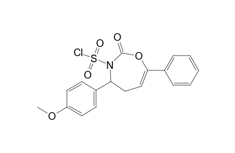 2-keto-4-(4-methoxyphenyl)-7-phenyl-4,5-dihydro-1,3-oxazepine-3-sulfonyl chloride