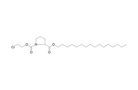 D-Proline, N-(2-chloroethoxycarbonyl)-, hexadecyl ester