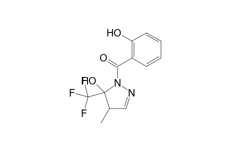 5-Hydroxy-4-methyl-5-trifluoromethyl-4,5-dihydro-1H-1-(2-hydroxybenzoyl)pyrazole