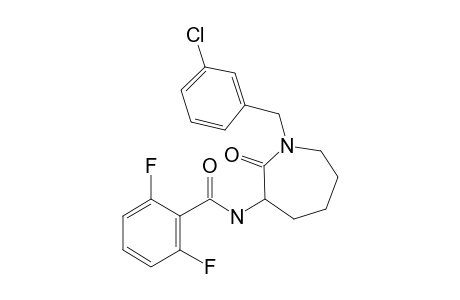 N-[1-(3-Chlorobenzyl)-2-oxoazepan-3-yl]-2,6-difluorobenzamide