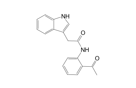 N-(2-acetylphenyl)-2-(1H-indol-3-yl)acetamide